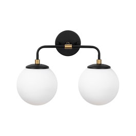 Opviq Horn - 12212 Lámpara de Pared Negro, Antiguo y Crema